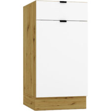 Szafka dolna D40S ELLEN 09 dąb artisan / biała alaska