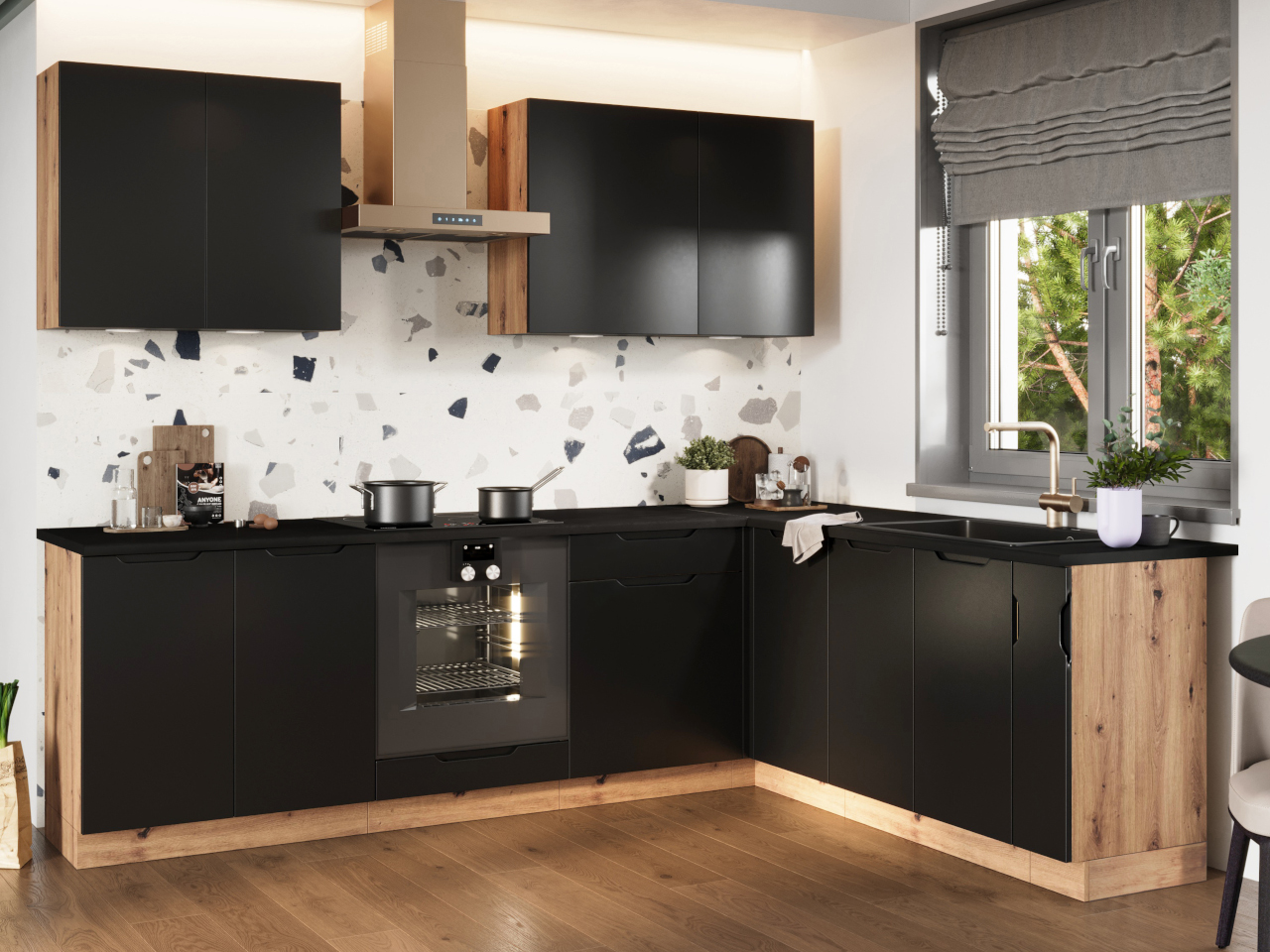 Front do zmywarki 60PZ ELLEN 16 czarny groszek - obrazek 4