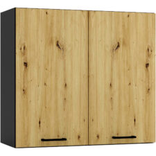 Szafka górna W80 ELLEN 17 grafit / dąb artisan