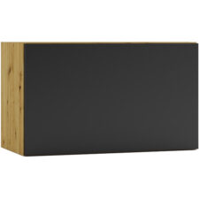 Szafka górna W60OKGR ELLEN 19 dąb artisan / czarny groszek