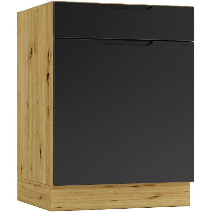 Kuchnia ELLEN 1 dąb artisan / czarny groszek - obrazek 6