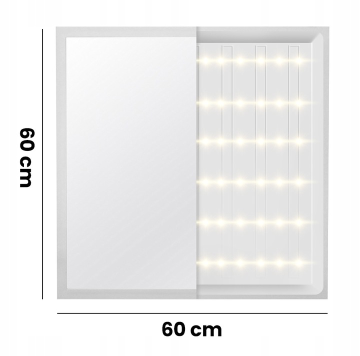 Panel LED natynkowy 60x60 40W biały PL-C05 130lm/W 4000K barwa neutralna - obrazek 5