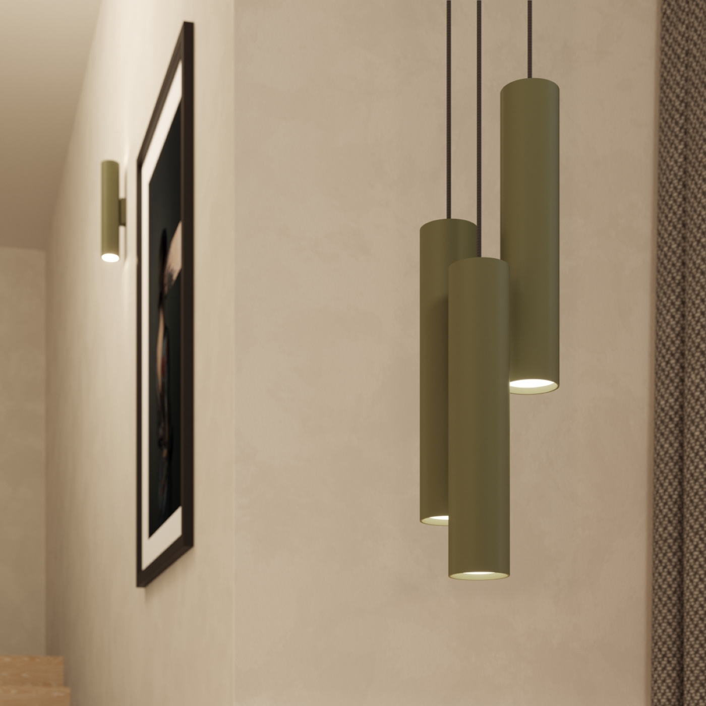 Lampa wisząca LAGOS 3P zielona oliwka - obrazek 12