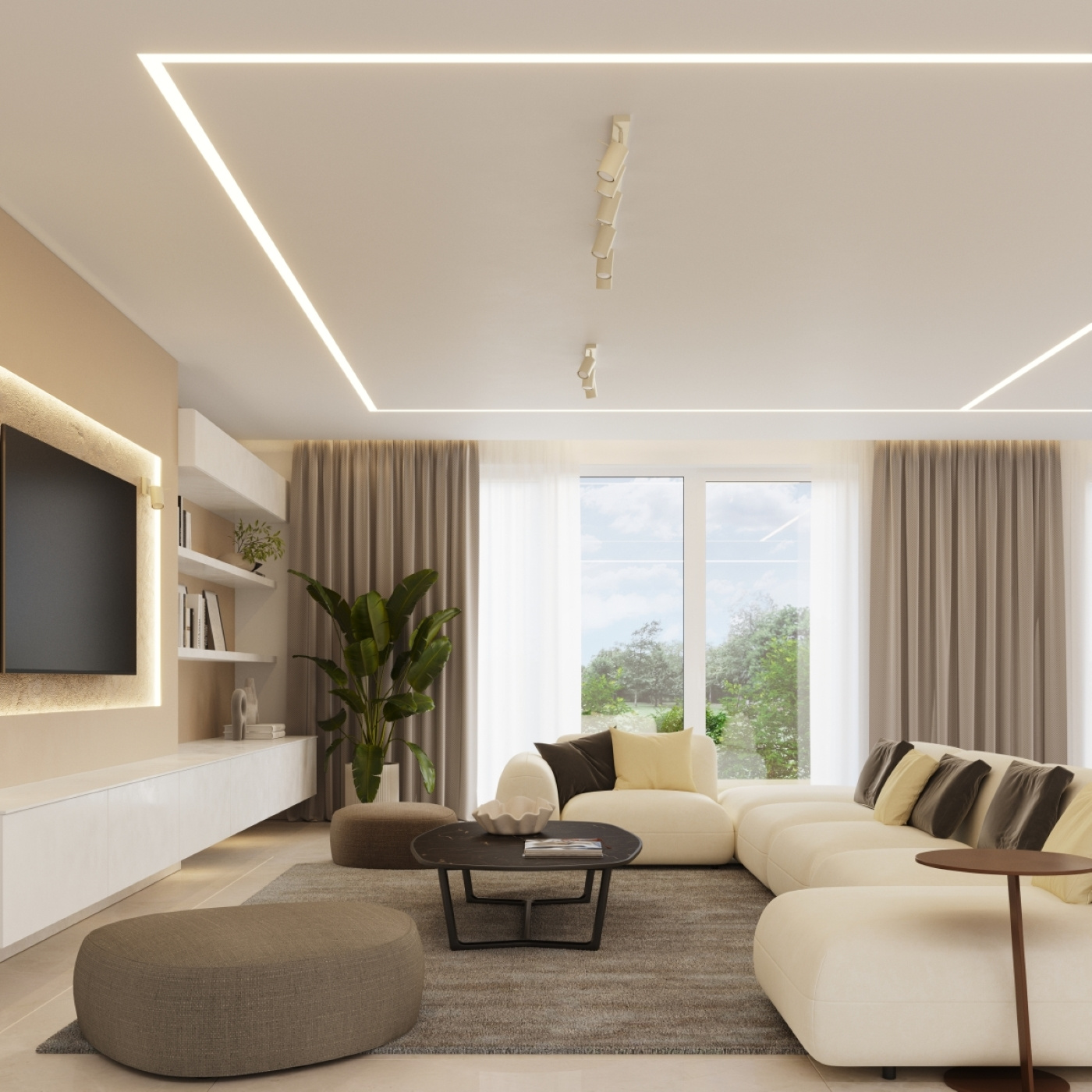 Plafon RING 6L beżowy - obrazek 12