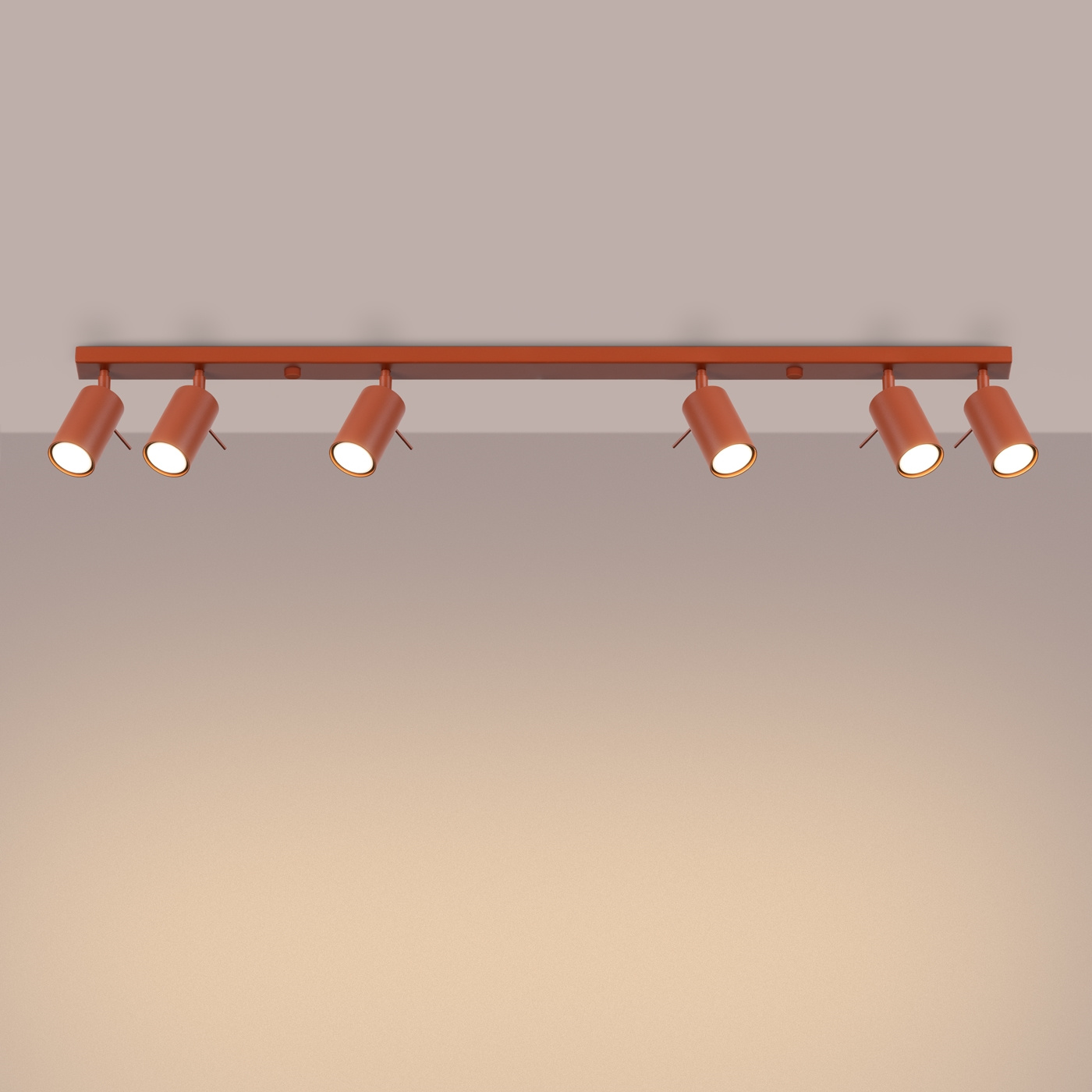 Plafon RING 6L ochra czerwona - obrazek 4