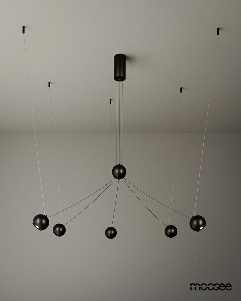 MOOSEE lampa wisząca OCTO 5 czarna - obrazek 8