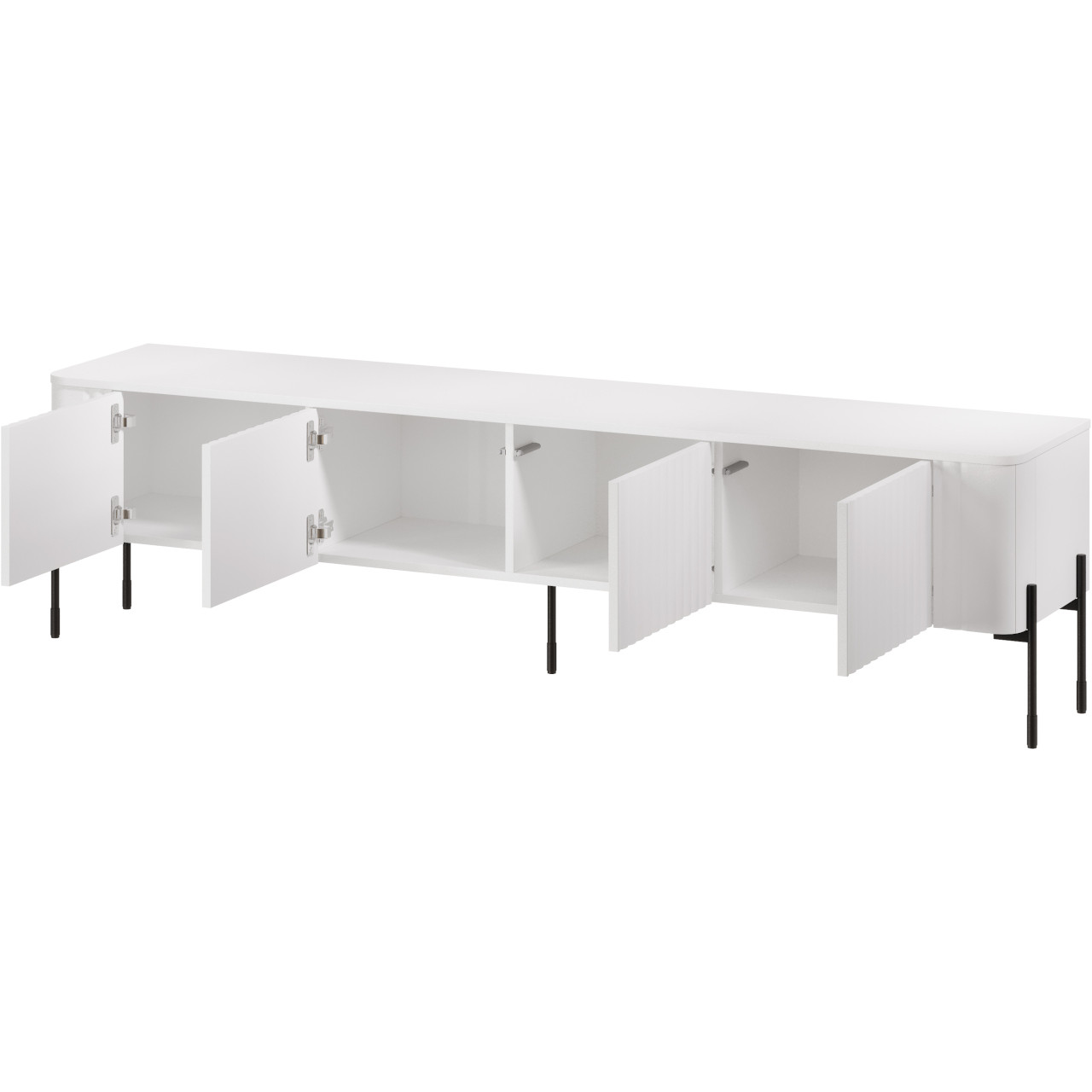 Komoda RTV VENICE 190 4D biały - obrazek 3