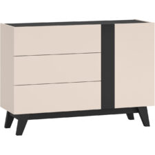 Komoda SABLE 04 kaszmir / czarny