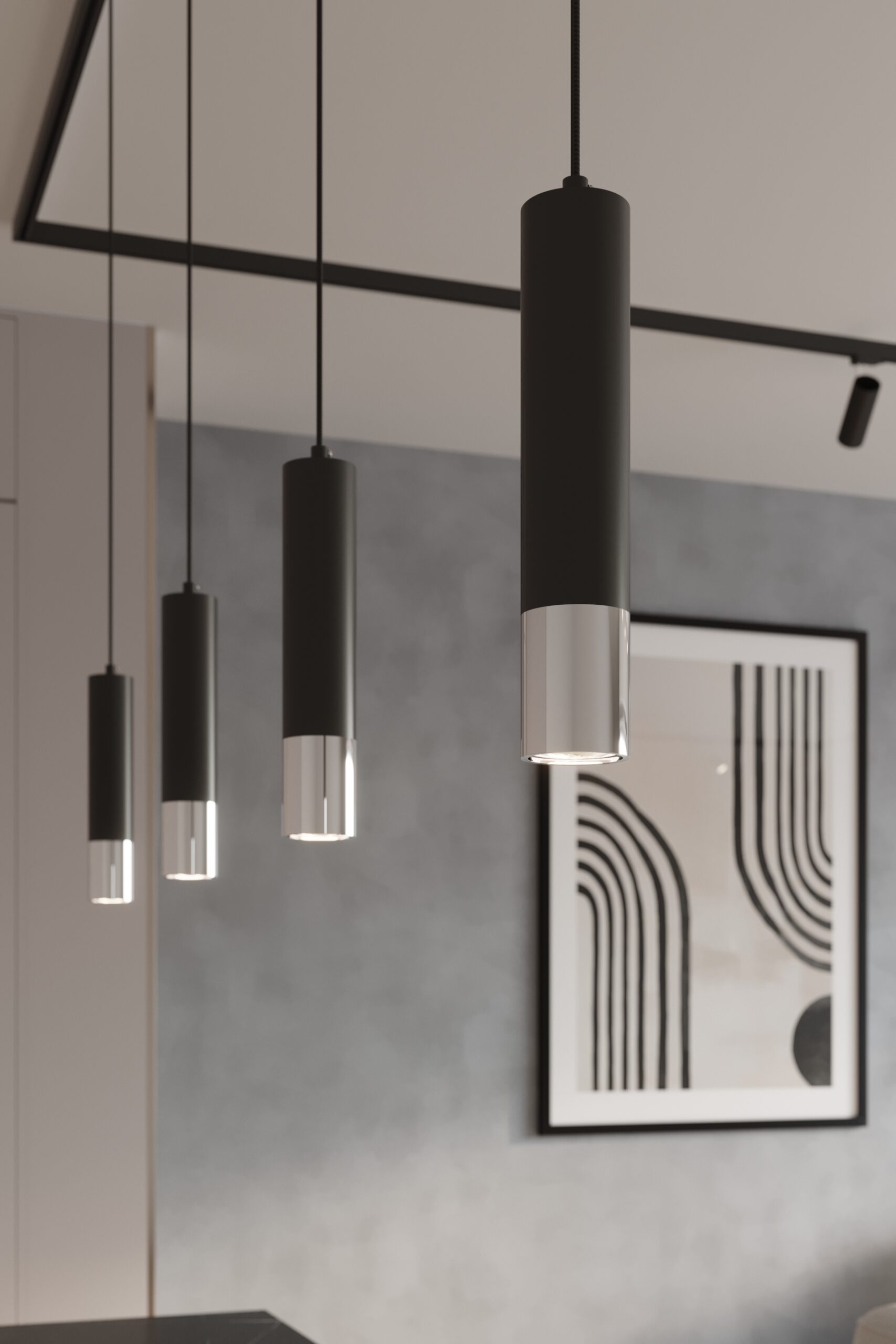 LOOPEZ czarny/złoty GU10 3000K 7W 510lm - obrazek 5