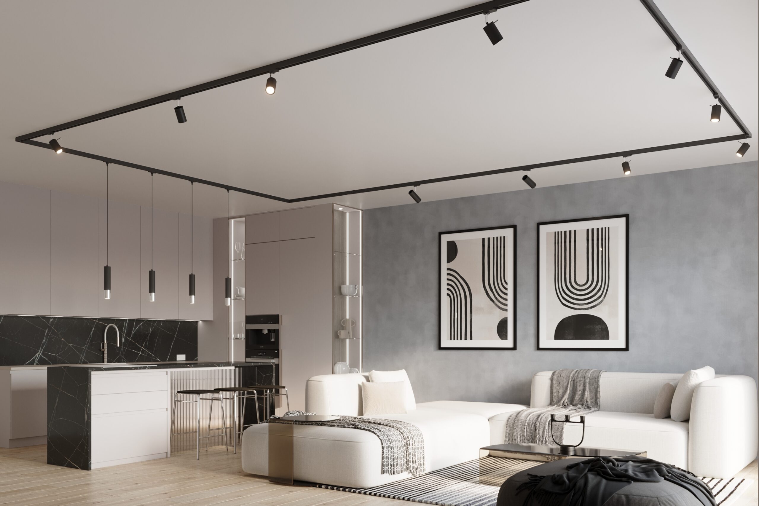 LOOPEZ czarny/złoty GU10 3000K 7W 510lm - obrazek 6