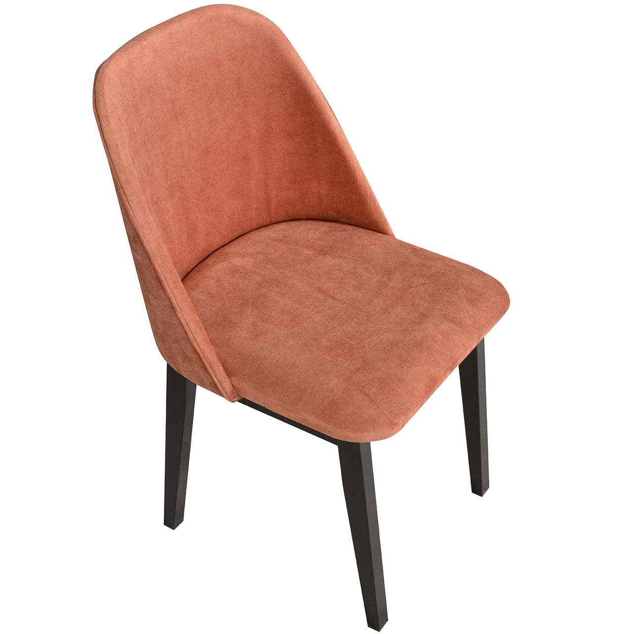 Tapicerowane krzesło DK27 z czarnymi nogami tkanina 19B - obrazek 3