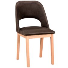 Krzesło tapicerowane DK28 ciemna tkanina 22B