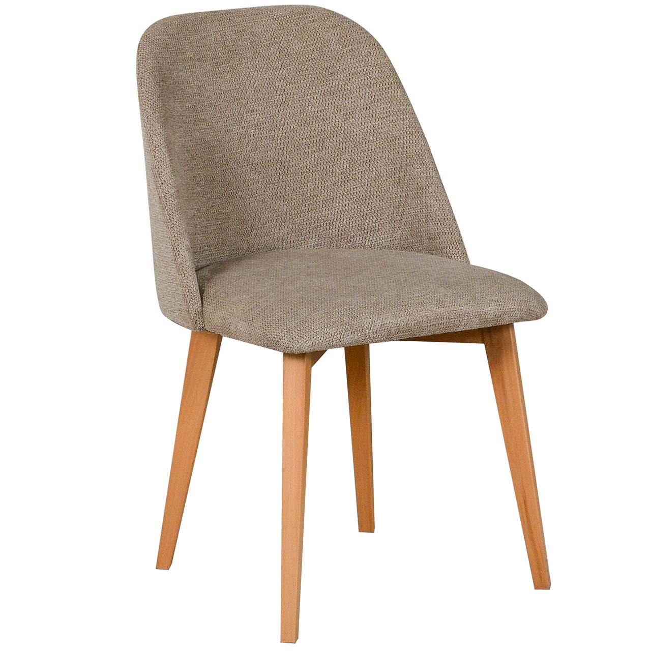 Krzesło tapicerowane DK29 jasnobrązowa tkanina 35A