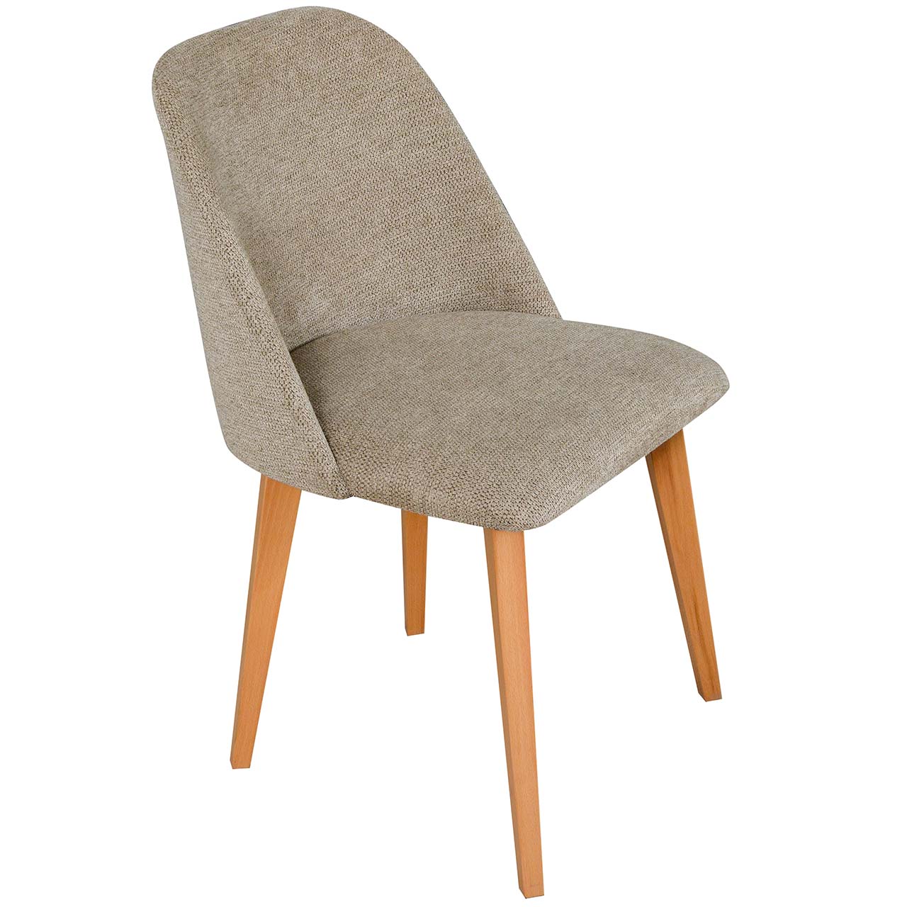 Krzesło tapicerowane DK29 jasnobrązowa tkanina 35A - obrazek 3