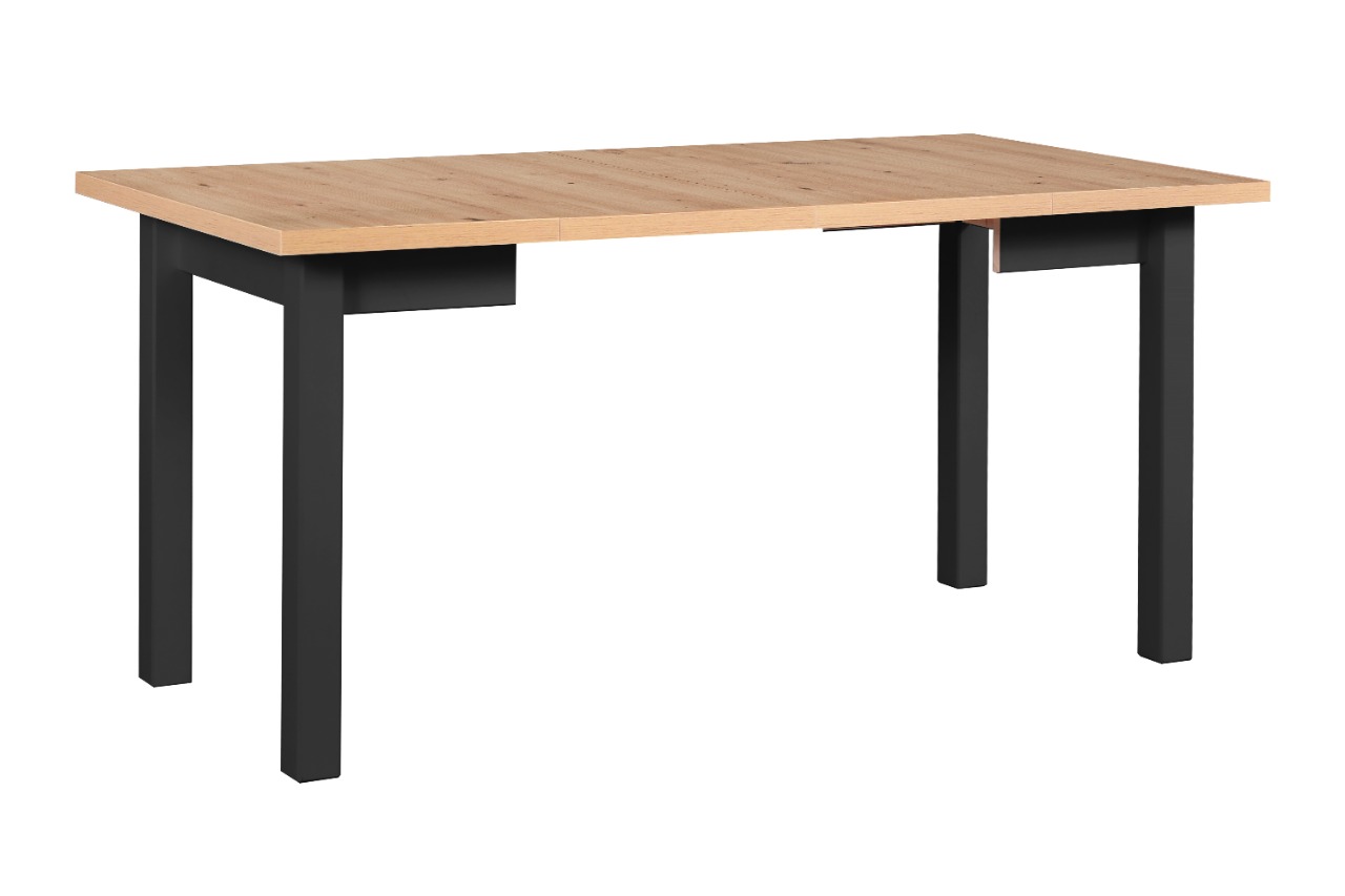 Stół DS8 80x80/160 artisan laminat / czarny - obrazek 3