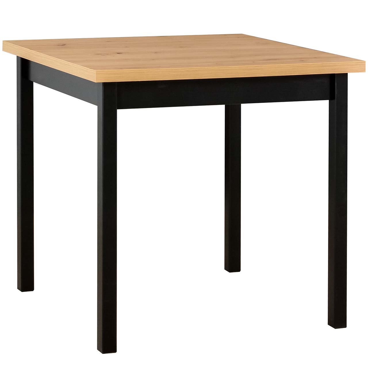 Stół DS9 80x80 artisan laminat / czarny