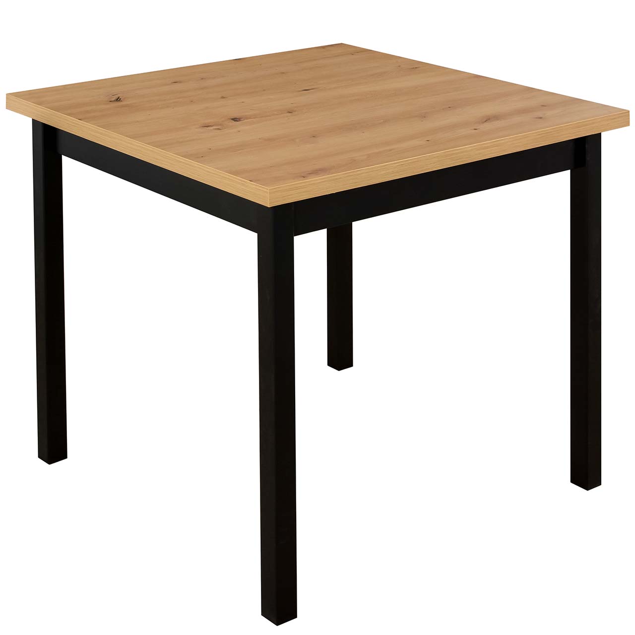 Stół DS9 80x80 artisan laminat / czarny - obrazek 3