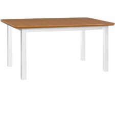 Stół DS18 90x160/200 okleina dębowa / biały