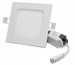 PANEL LED PODTYNKOWY PLAFON SUFITOWY KWADRAT PL-B03 6W B.NEUTRALNA