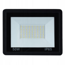 NAŚWIETLACZ HALOGEN BEZ CZUJNIKA CZARNY 50W B.ZIMNA