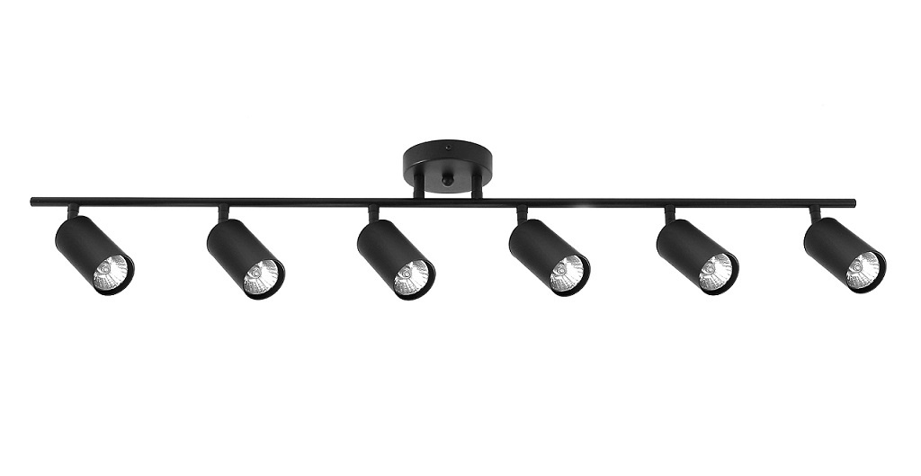 LAMPA SPOT 6xGU10 CZARNA VOLO - obrazek 3