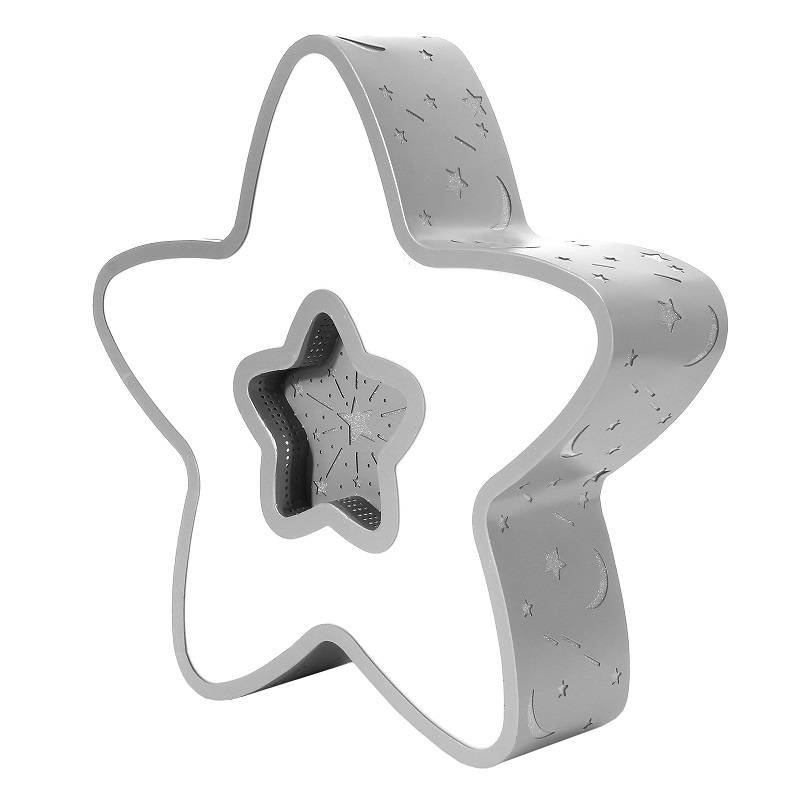 LAMPA DZIECIĘCA LED SUFIT SZARA GWIAZDKA 28W + PILOT - obrazek 4