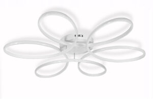 Lampa dekoracyjna Okręgi 120W biała + Pilot