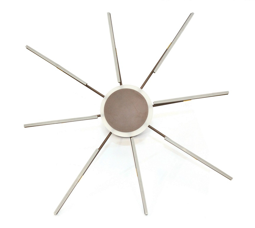 LAMPA DEKORACYJNA SUFIT 38W + PILOT - BRĄZ - ZŁOTO DL-F07 FARO - obrazek 5