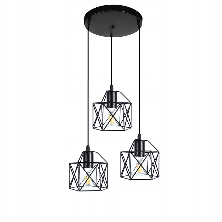 Lampa Loft Brylant okągła - obrazek 3