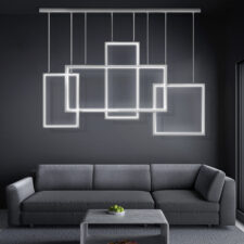 Lampa Led Wiszące Prostokąty 75W biała 4000K DL-G04 BRAGA