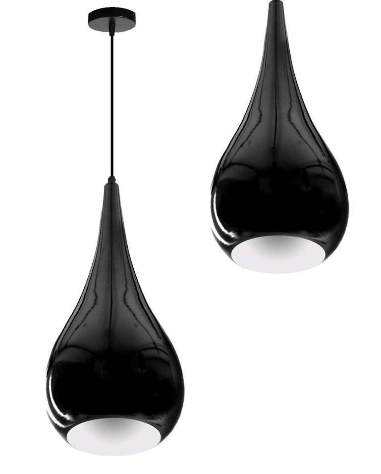 Lampa wisząca Kropla E27 czarna HY-2701 - obrazek 3