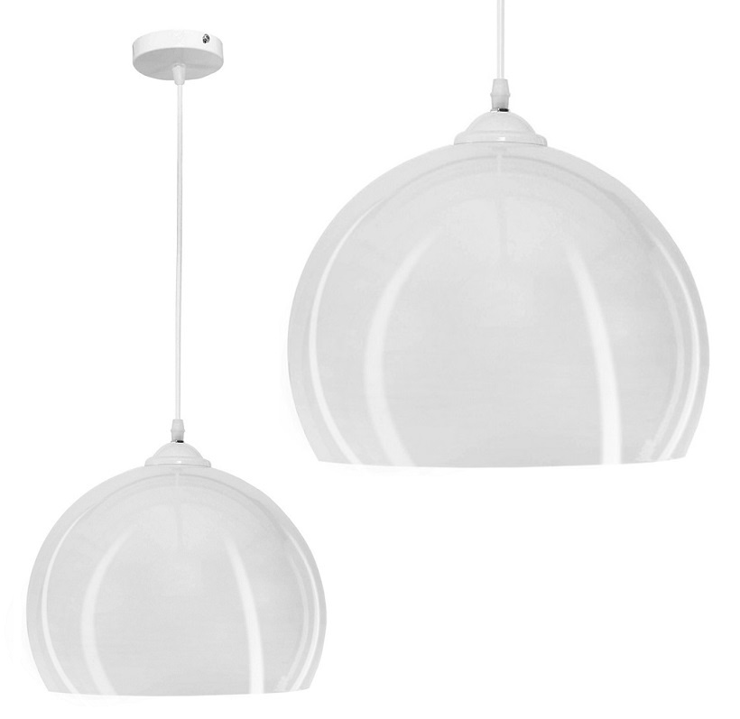 Lampa wisząca E27 biała HY-2701 - obrazek 3