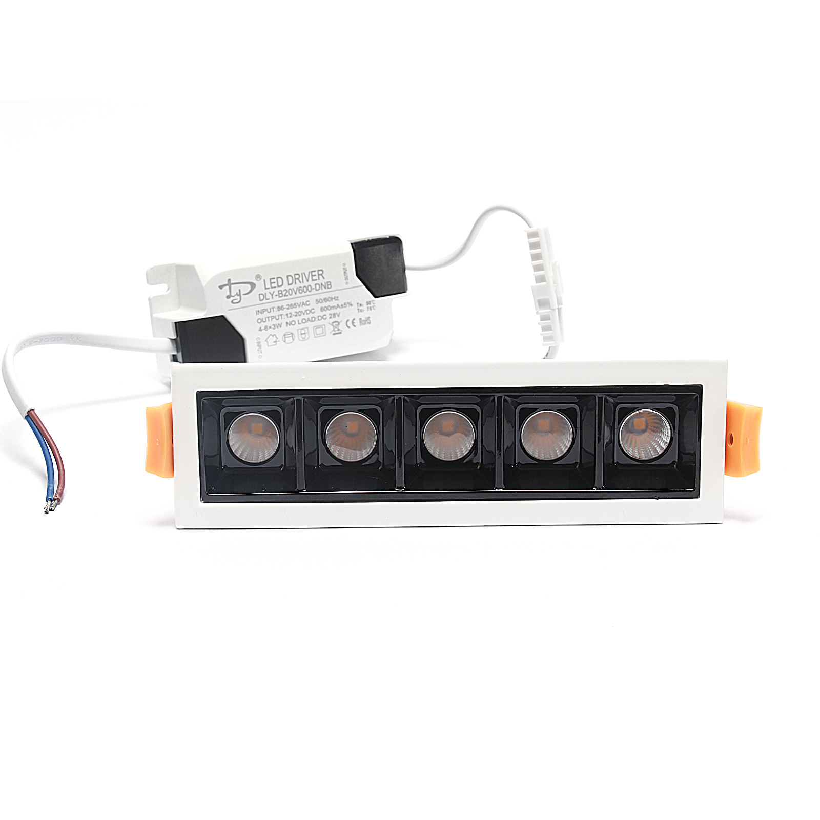 Lampa liniowa Led podtynkowa 10W 4000K biała JDL-5T - obrazek 5