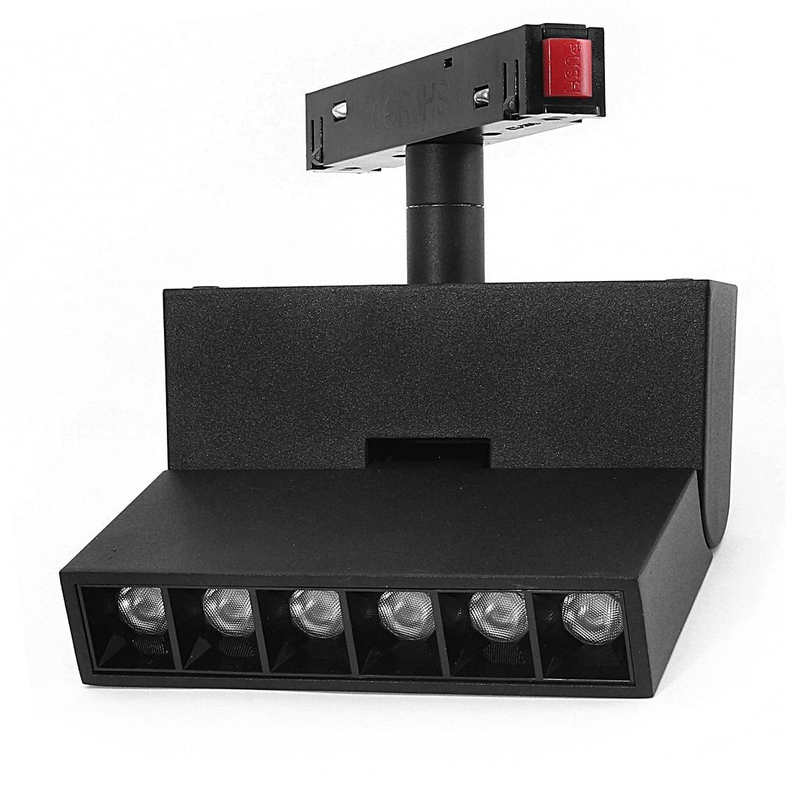 Lampa z diodami do szyn magnetycznych łamana 6W 3000K DDCX-GDZD6 - TYP B - obrazek 3