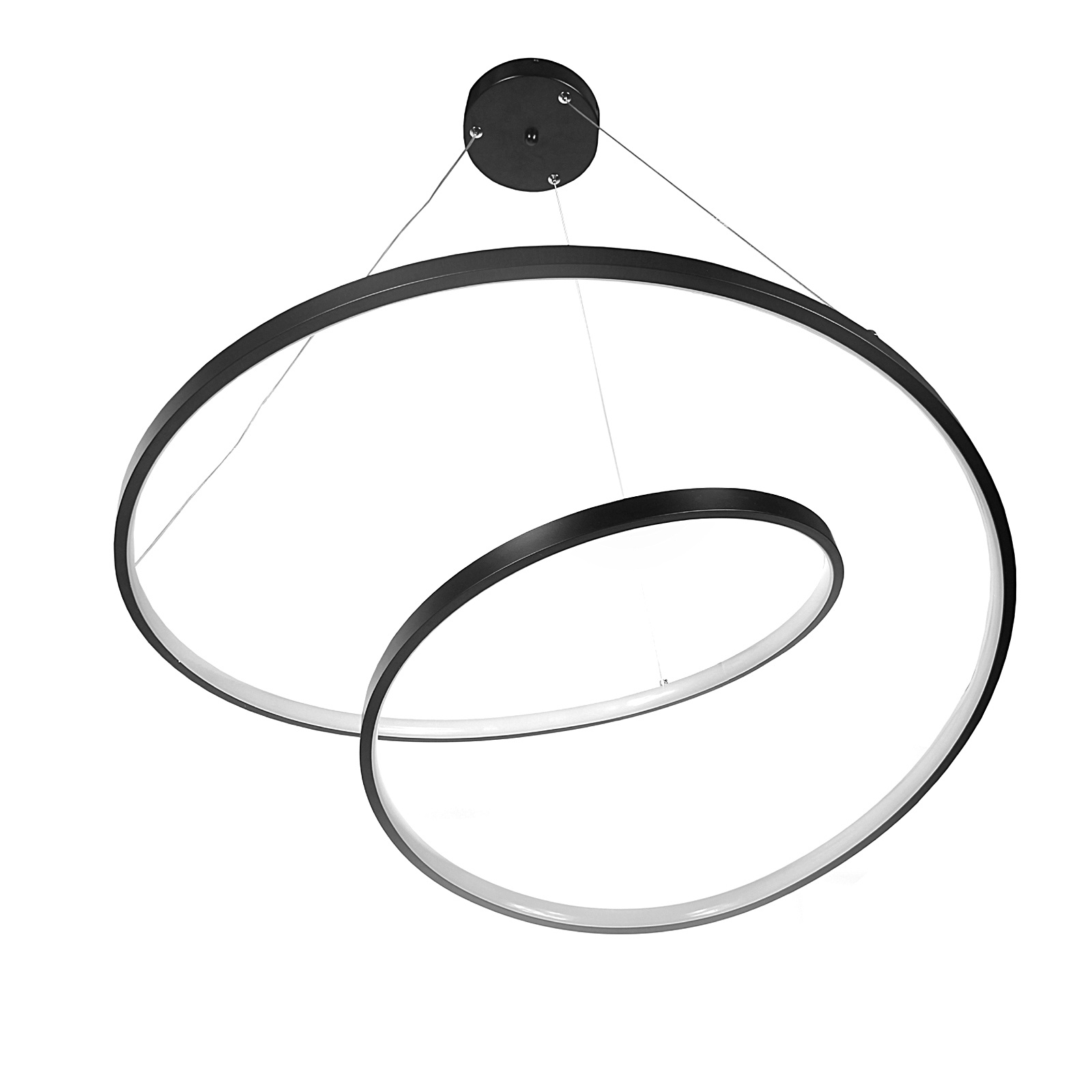 Lampa wisząca led 60w czarna DL-J06 + Pilot MONA - obrazek 4