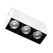 Lampa liniowa natynkowa 9w 4000K biało-czarna JDL-6T