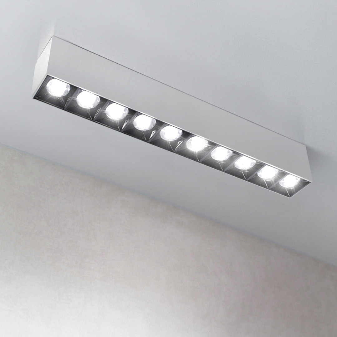 Lampa liniowa natynkowa 30w 3000K biało-czarna JDL-4T - obrazek 3