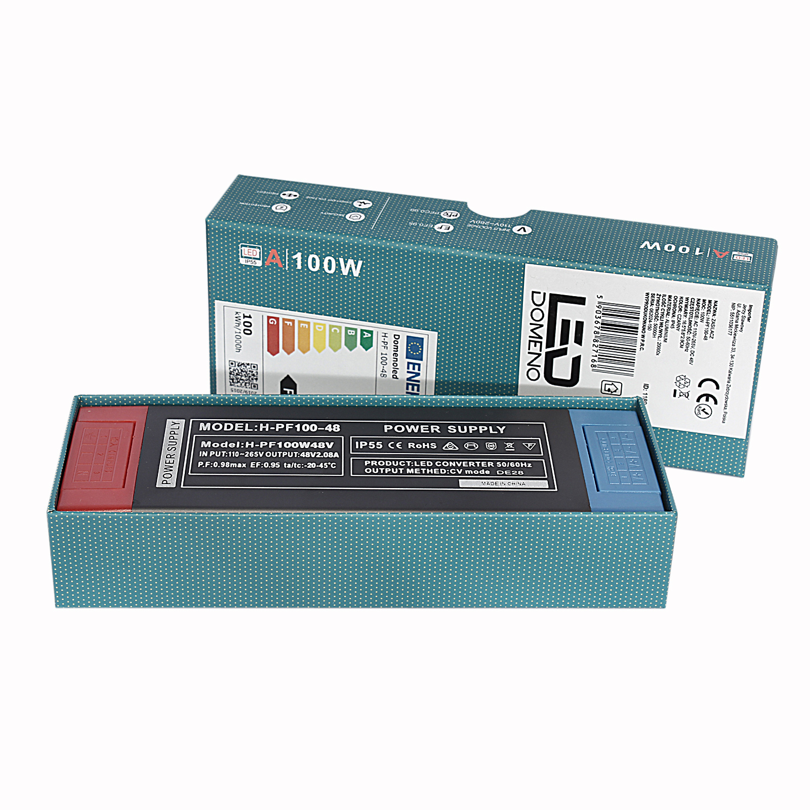 Zasilacz Podtynkowy Do Szyn Magnetycznych H-PF 100-48 100W 48V IP55 - obrazek 3