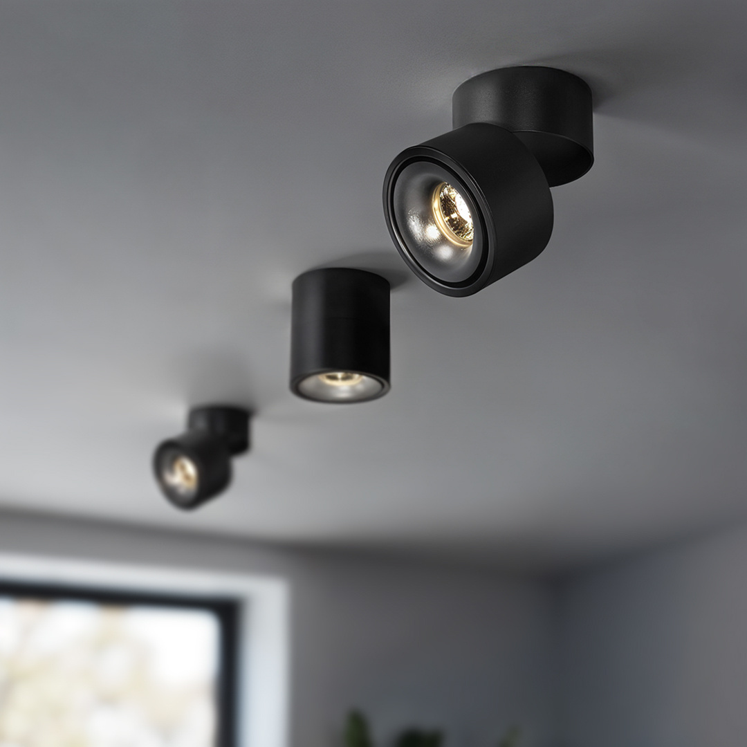 Ruchomy Spot LED EZ-CL06A-12 12W DIM 3000K Czarny - obrazek 3
