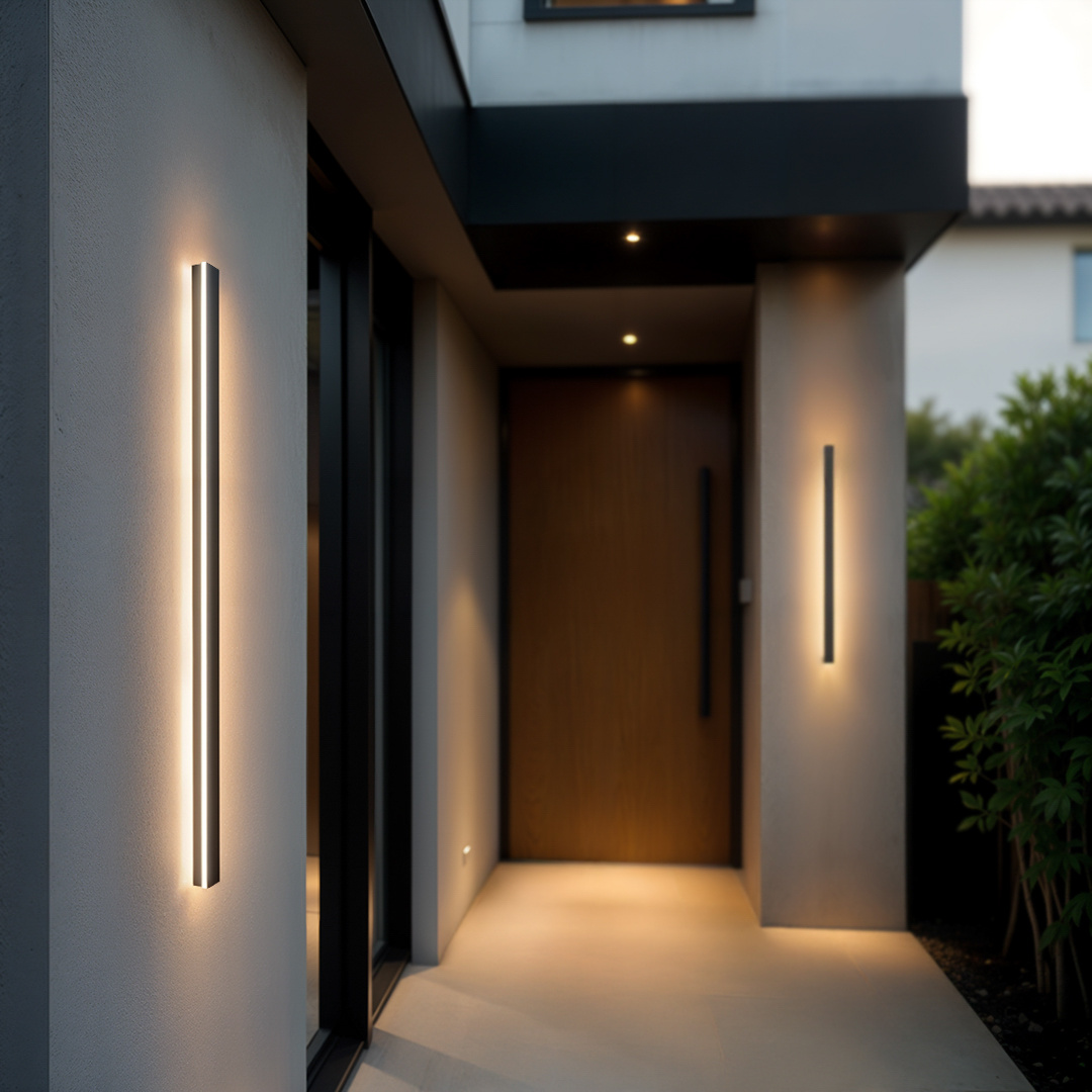 Zewnętrzny Kinkiet Elewacyjny LED 120cm UNO-BH-022 22W 4000K Czarny IP54 LUNGO-dostępne od 12.08.