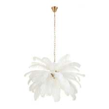 Lampa wisząca EMU pióra białe 100 cm