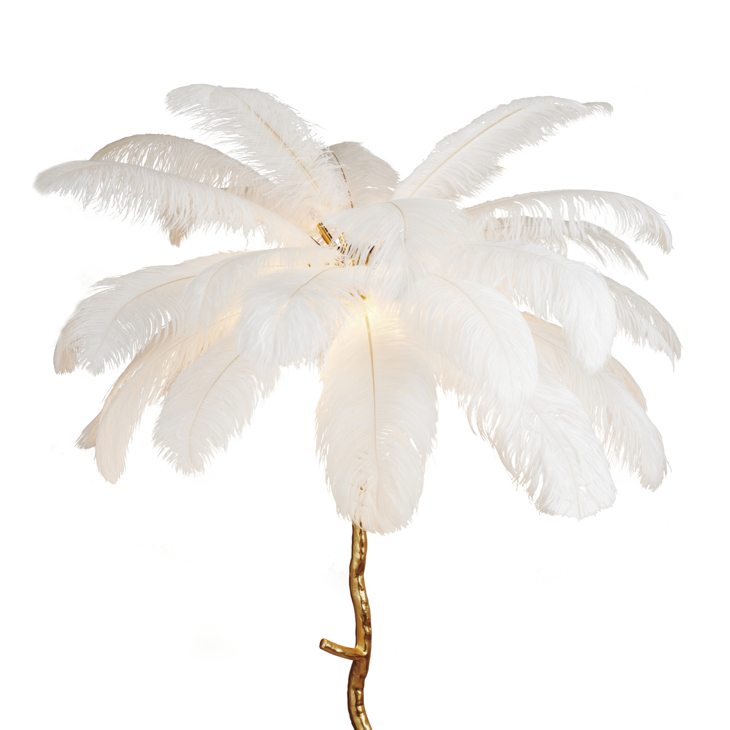 Lampa podłogowa EMU pióra białe 170 cm - obrazek 5