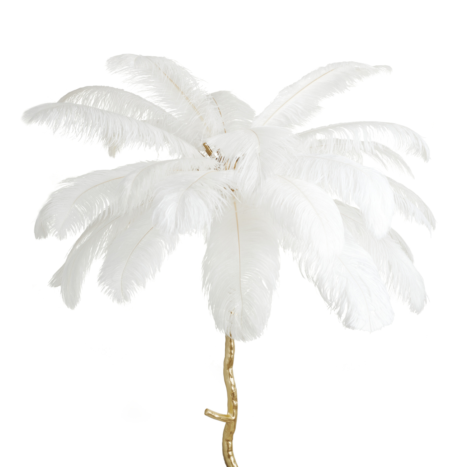 Lampa podłogowa EMU pióra białe 170 cm - obrazek 6