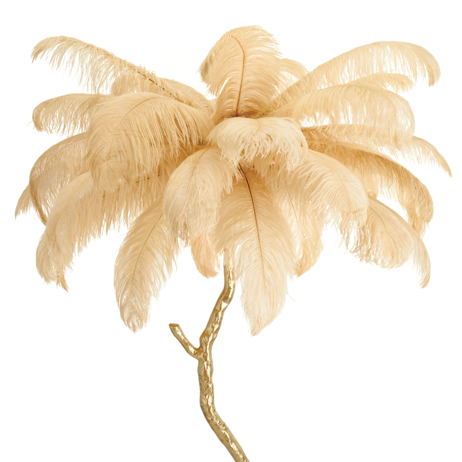 Lampa podłogowa EMU pióra beżowe 150 cm - obrazek 5