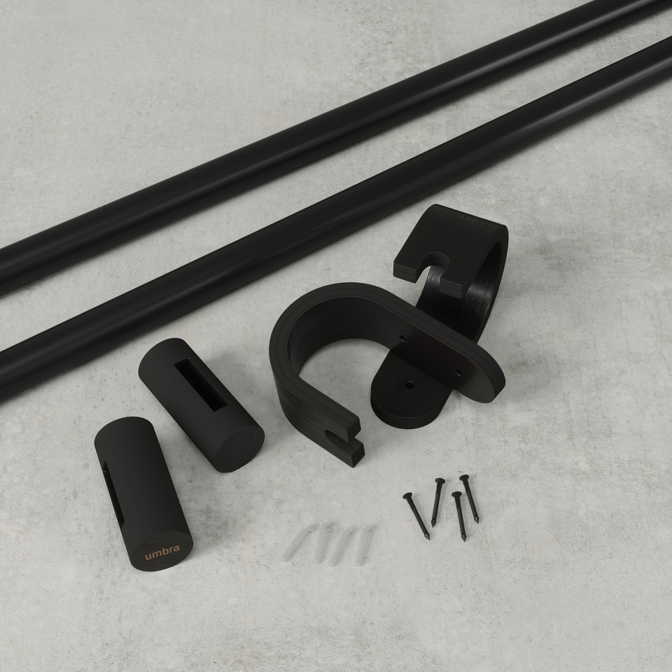 UMBRA karnisz BELLWOOD 107 - 305 cm czarny - obrazek 5