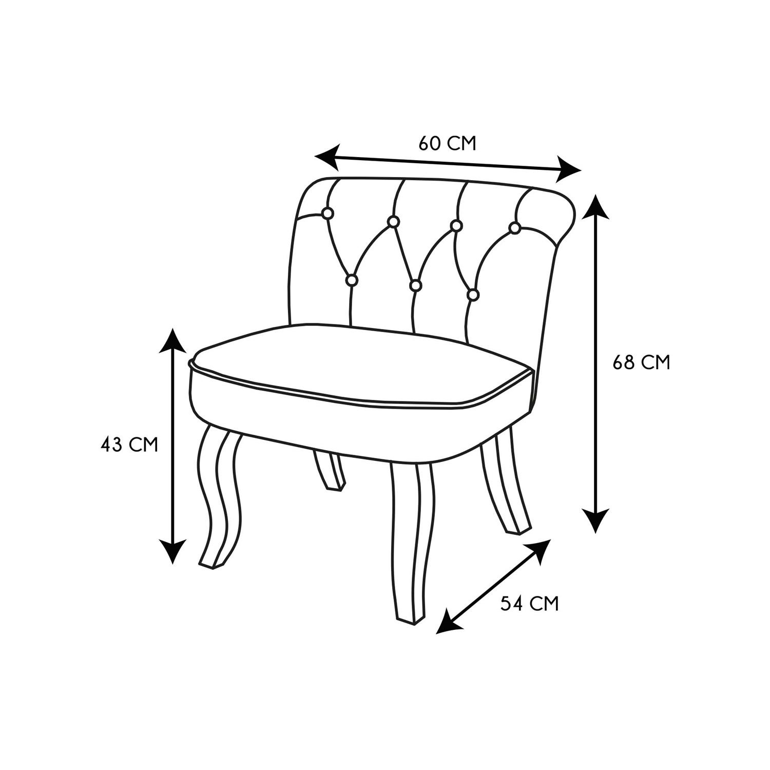 Krzesło Eleonora szara patchwork - obrazek 4