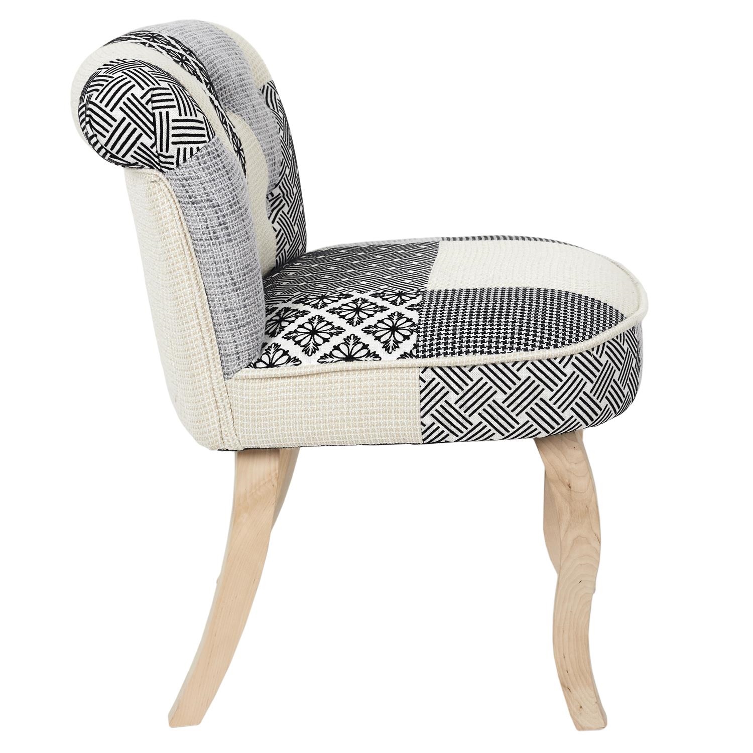 Krzesło Eleonora szara patchwork - obrazek 7