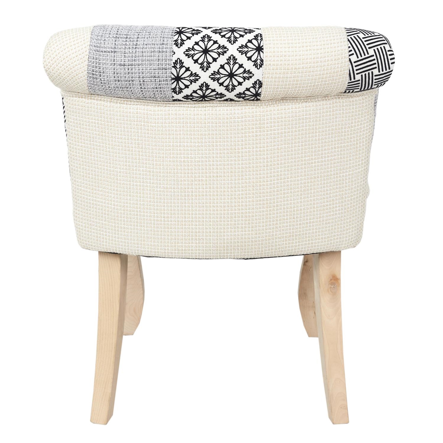 Krzesło Eleonora szara patchwork - obrazek 8