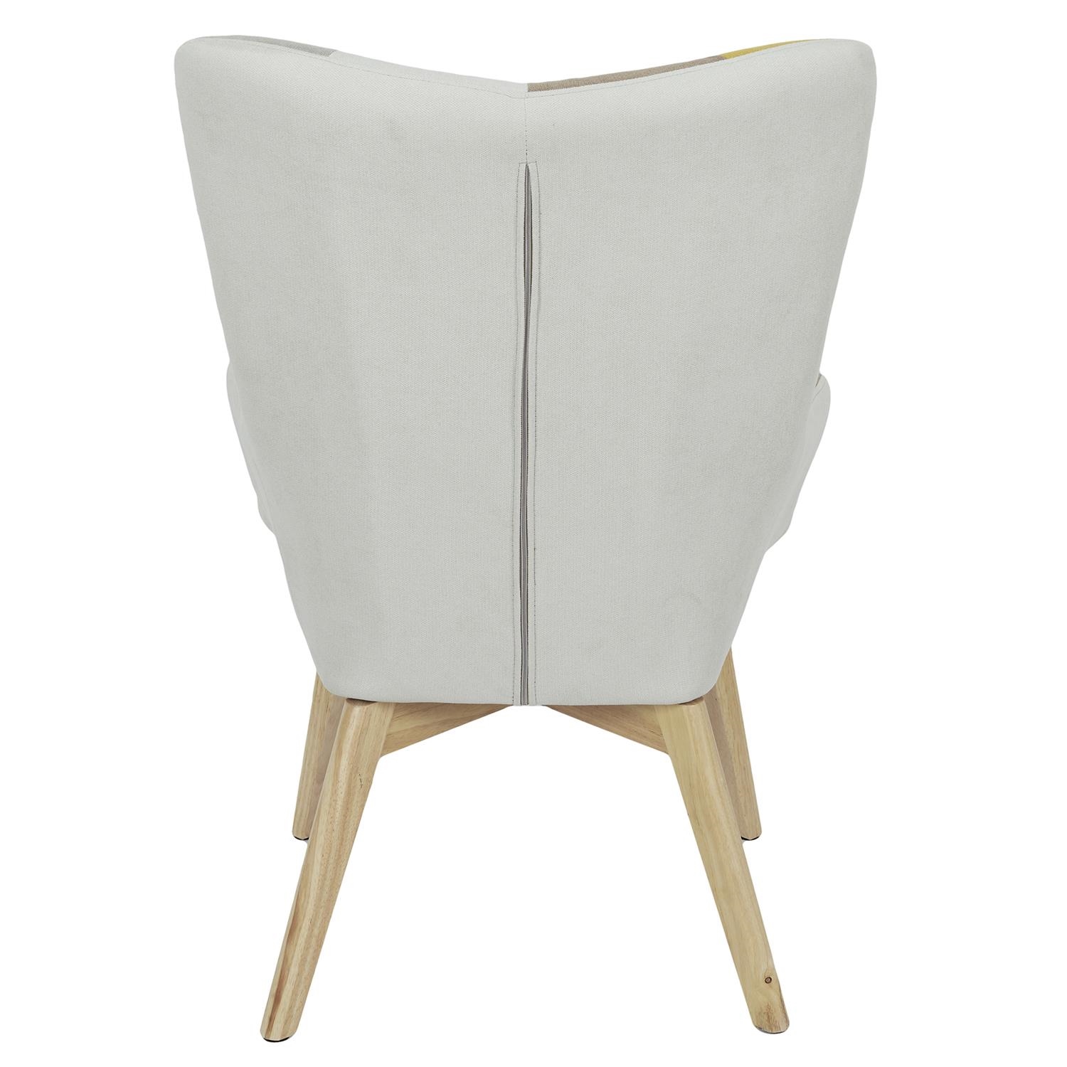 Fotel uszak Helsinki żółty patchwork - obrazek 8