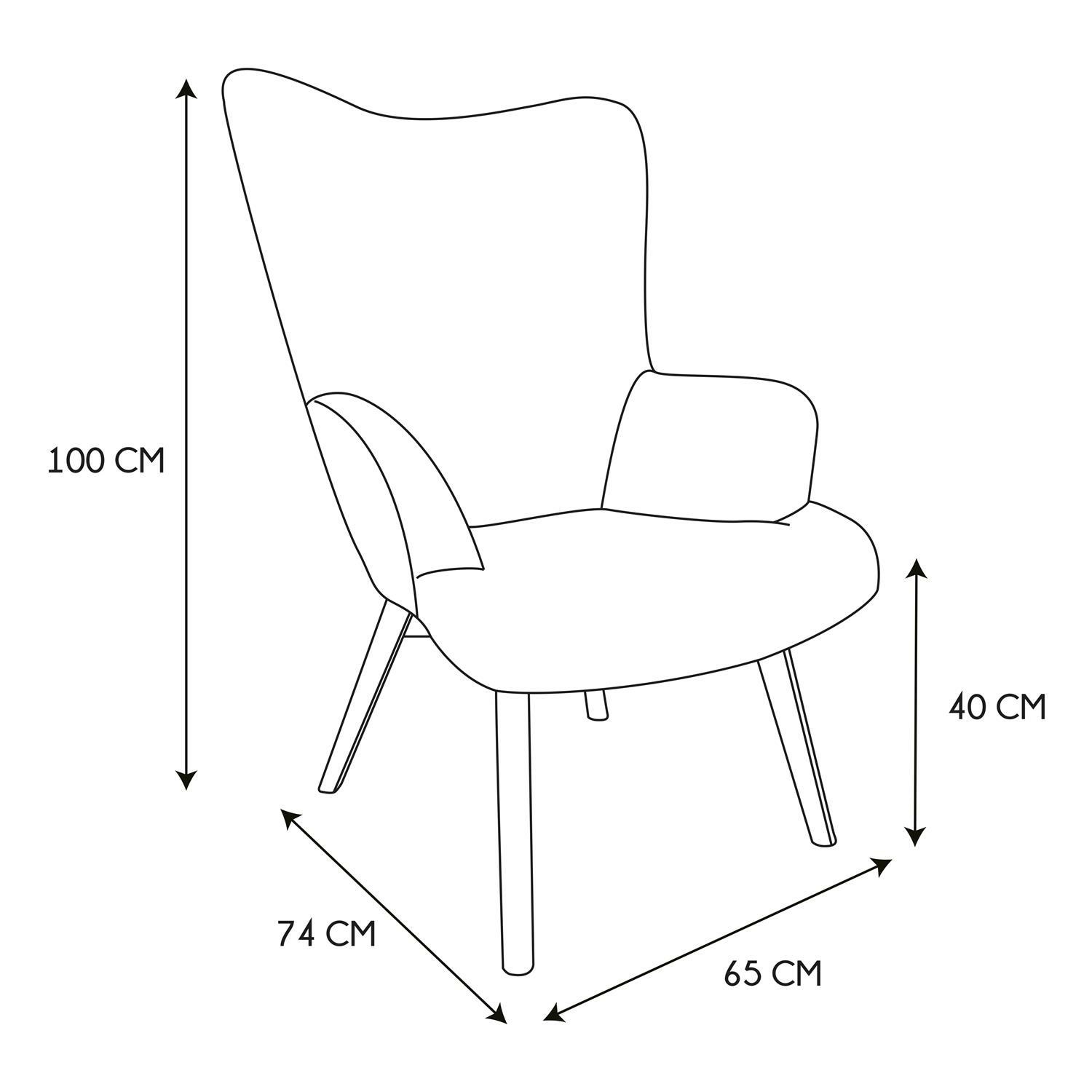 Fotel uszak Helsinki żółty patchwork - obrazek 18